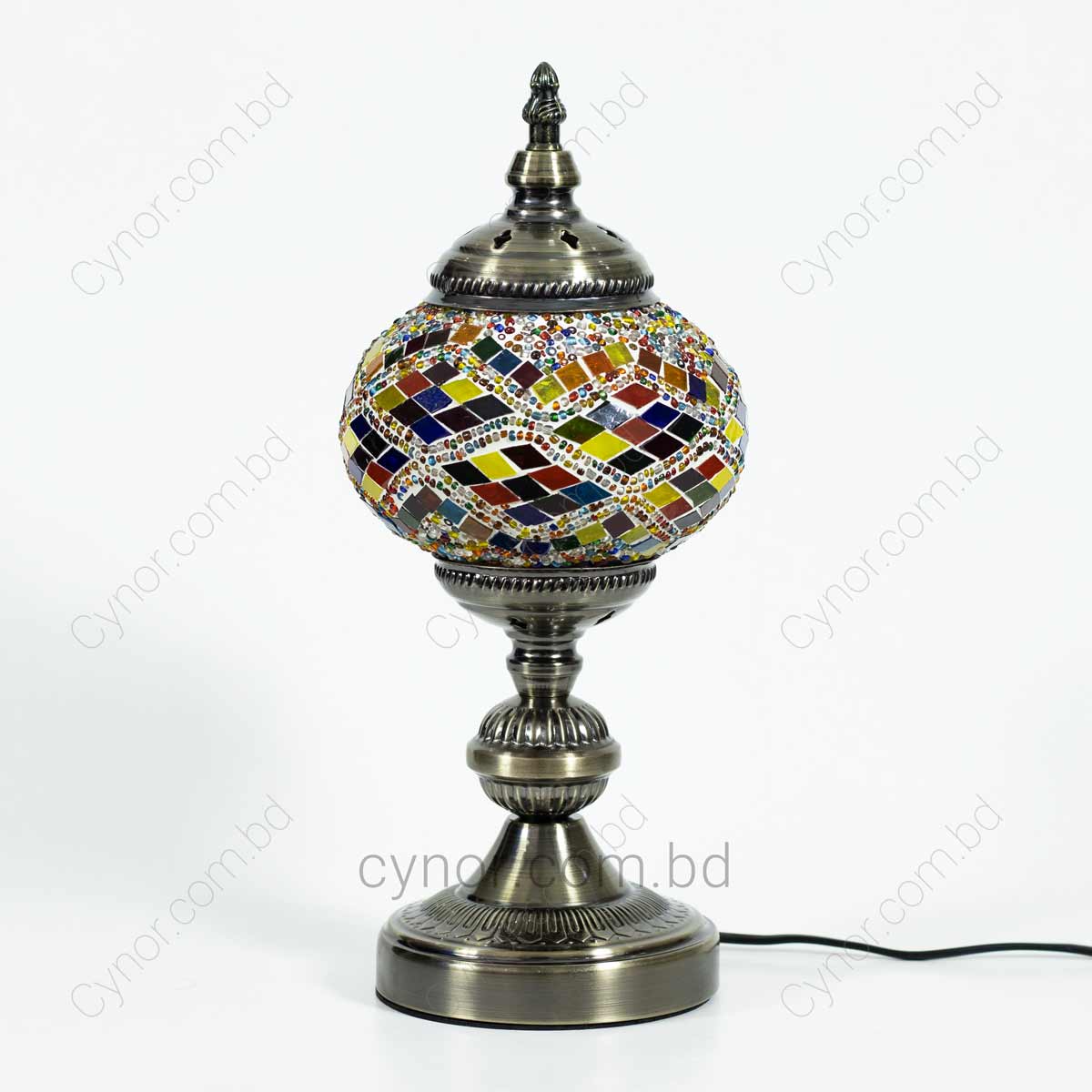 Multi Color Glass Design Mosaic Turkish Table Lamp Cynor